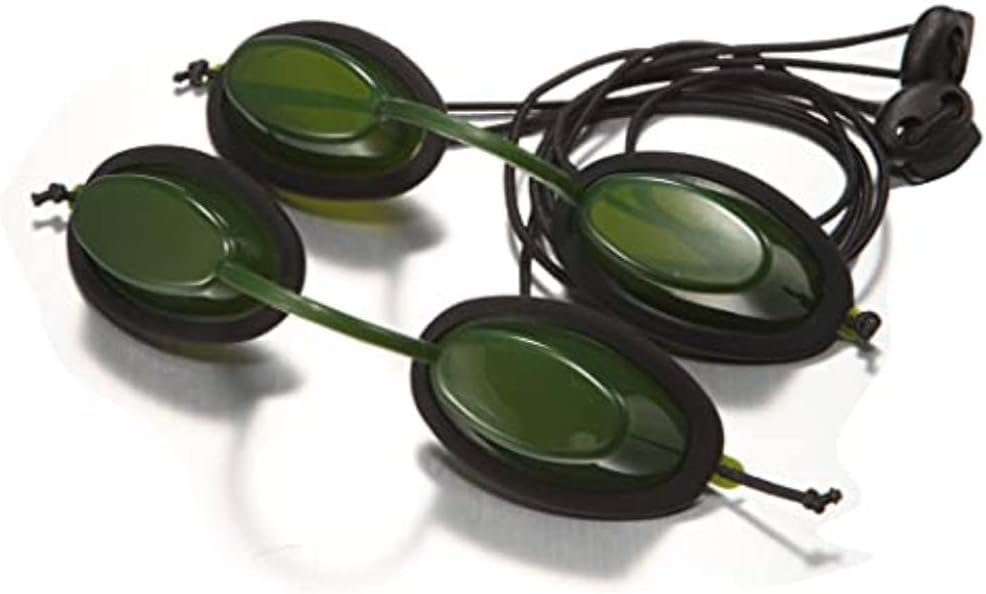 See-Through 200nm-2000nm Laser Protection IPL Safety Glasses, Anti Fog Absorption Filtering Eye Goggles, Tanning Hair Removal Protection
