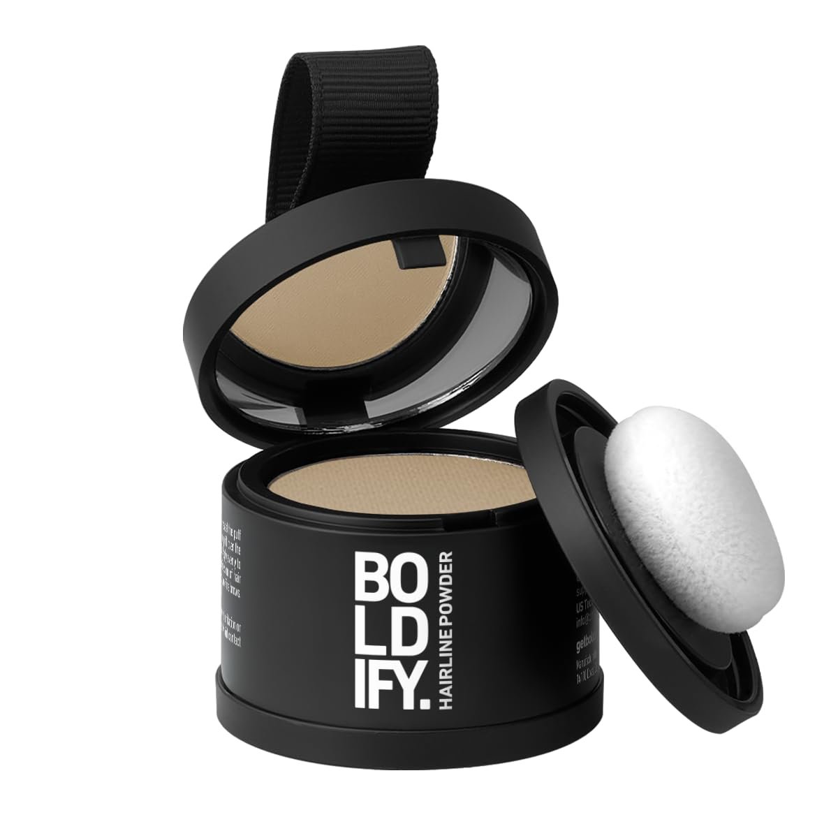 BOLDIFY Hairline Powder – Water-Resistant Root Touch Up Hair Color for Gray Coverage – 24-Hour Stain-Proof, Mess-Free Hair Powder for Thinning Hair – Medium Blonde