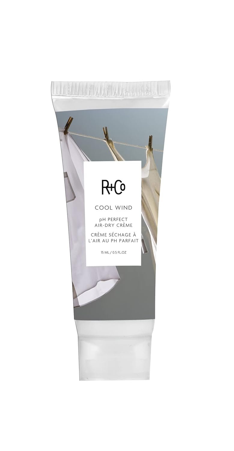 R+Co Cool Wind pH Perfect Air Dry Creme Deluxe | Air Dry Styler Tames Frizz + Hydrates | Vegan + Cruelty-Free | 0.5 Oz