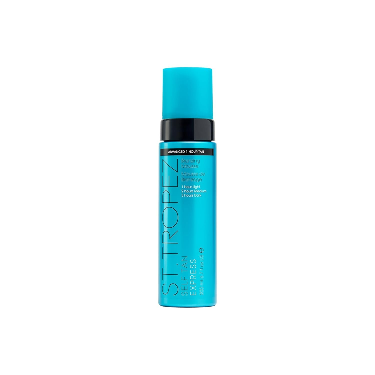 St.Tropez Light/Medium/Dark 1-3 hr Express Mousse for a Streak-Free, Natural Sunless Tan with Fast Application and Flawless Results, Cruelty-Free & Vegan, 6.7 fl oz