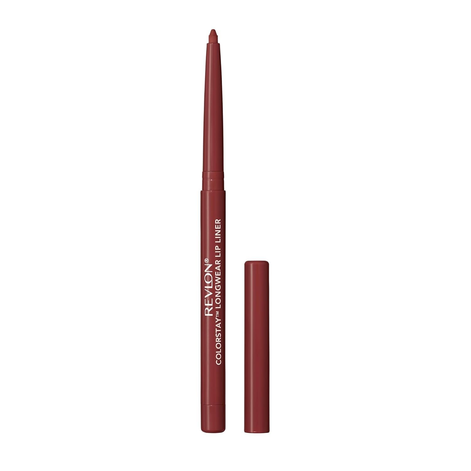 REVLON Colorstay Lip Liner Makeup with Built-in-Sharpener, Longwear Rich Warm Deep Plum Shade, Smooth Application, 640 Raisin, 0.01 oz