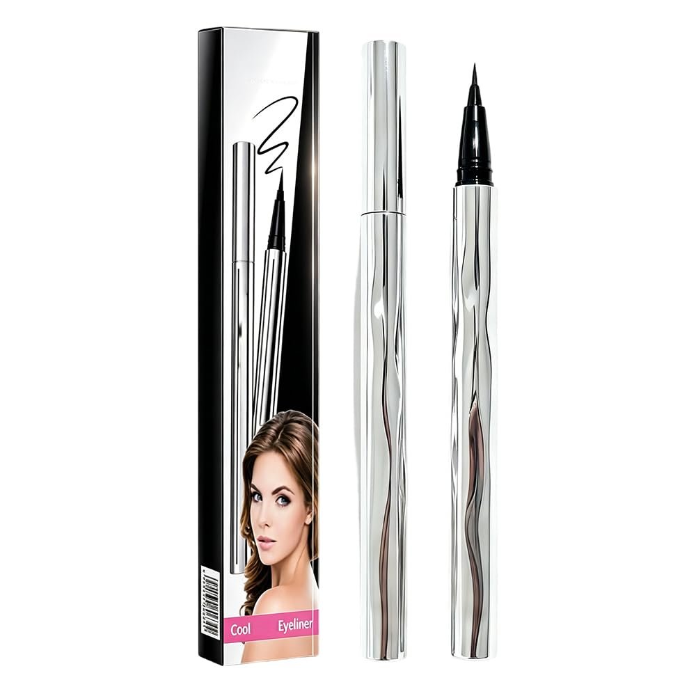 LECDOA Waterproof Liquid Eyeliner, 24-Hour Long-Lasting Black Liquid Eyeliner, Lightweight Formula, Vegan Eye Makeup, Eyeliner for Older Women and Young Women (Black)