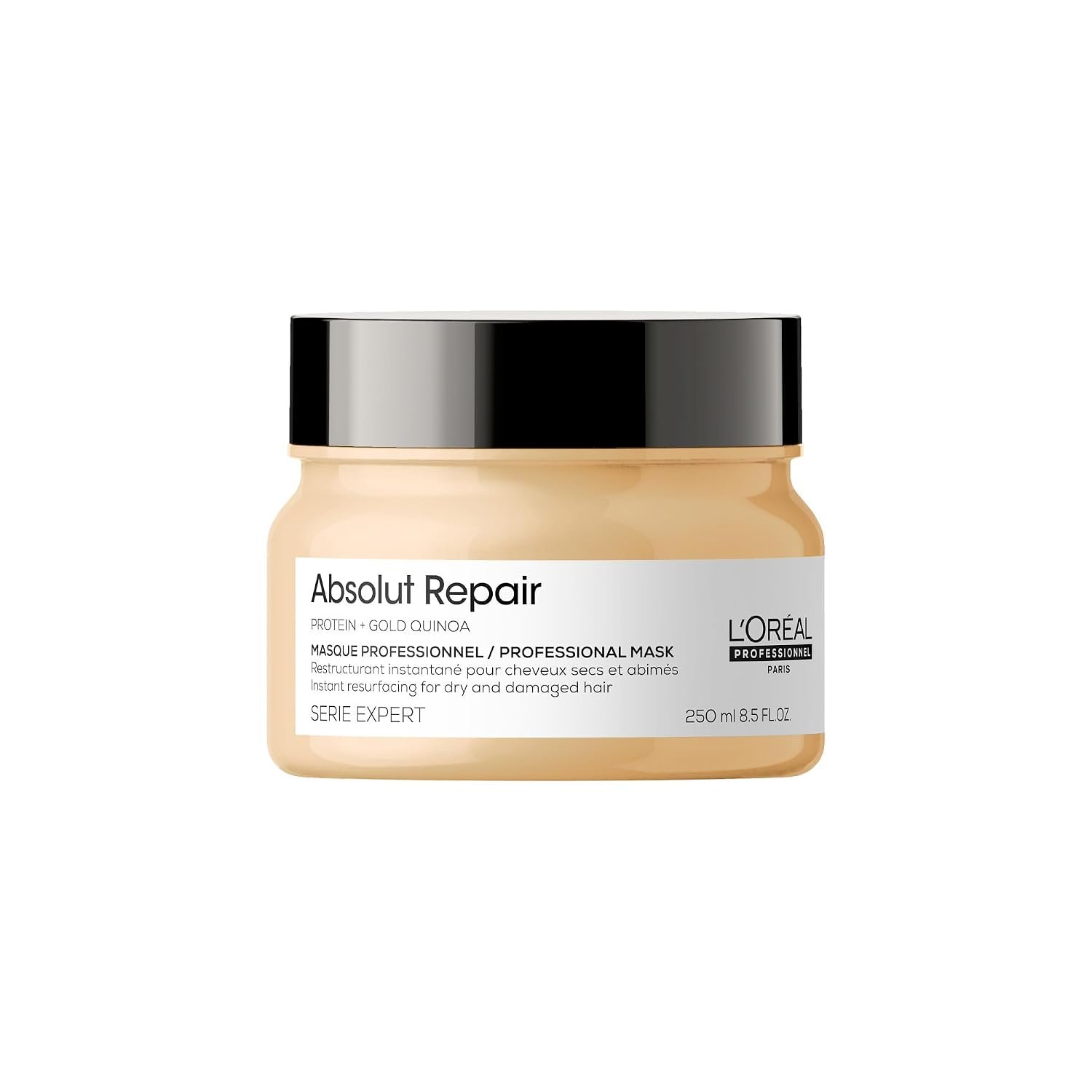 L’Oréal Professionnel Paris Absolut Repair Mask – Nourishing Protein Treatment For Dry & Damaged Hair, Hydrates, Repairs Damage & Adds Hair Shine, Color Safe