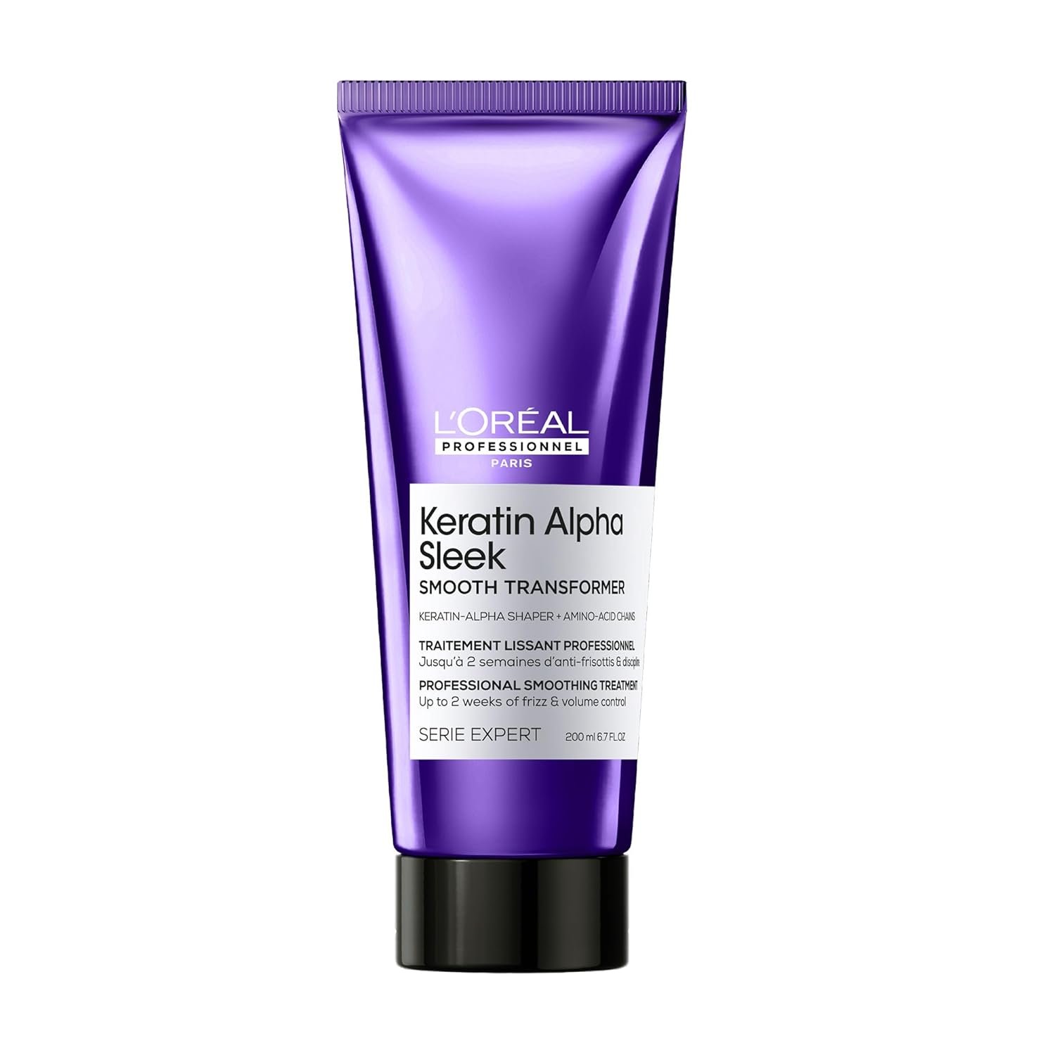 L’Oréal Professionnel Keratin Alpha Sleek Transformer Smooth Transformer – For All Hair Types, Frizz & Volume Control, Instant Hair Shine, With Keratin-Alpha Shaper & Amino Acid Chains