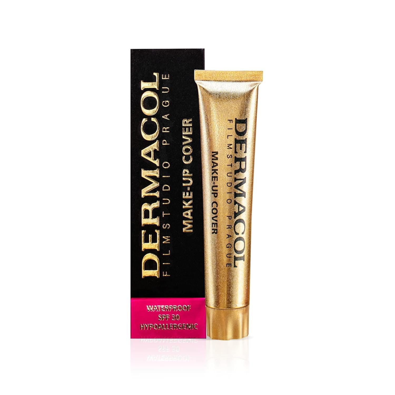 Dermacol – Full coverage foundation, Liquid Makeup Matte Foundation with SPF 30, Waterproof Foundation for Oily Skin, Acne, & Under Eye Bags, Long-Lasting Makeup Products, 30g, Shade 218
