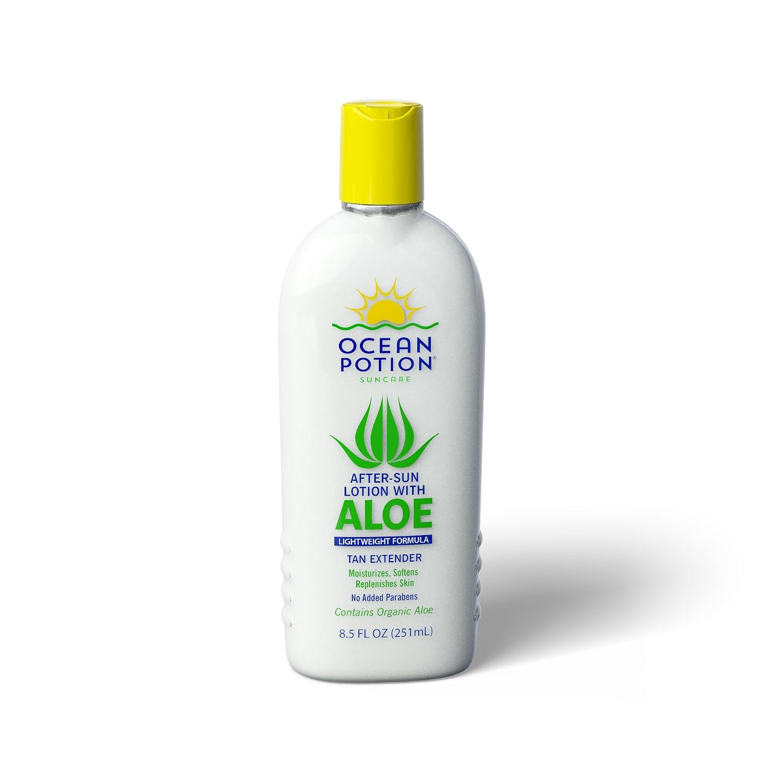 Ocean Potion After Sun Lotion with Aloe Vera, Hydrating Moisturizing Body Lotion for Dry Skin, Lightweight Aloe Vera Lotion with Vitamin E, Paraben-Free After Sun Care, 8.5 oz