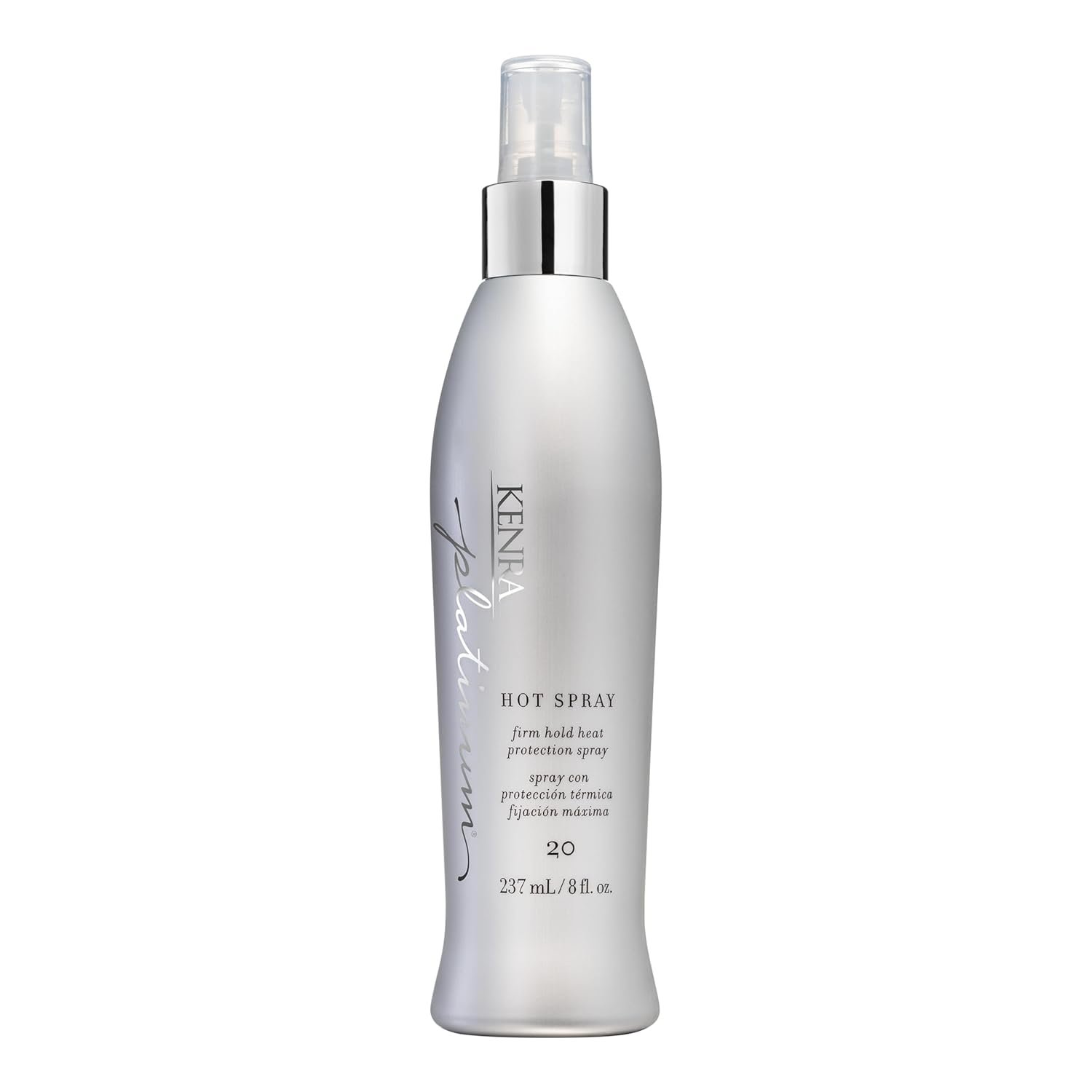 Kenra Platinum Hot Spray 20 | Heat Protection Styler | Long-Lasting, Firm Hold | Adds Vibrant Shine | Humidity & Thermal Protection | Clean Release From Heated Tools | All Hair Types