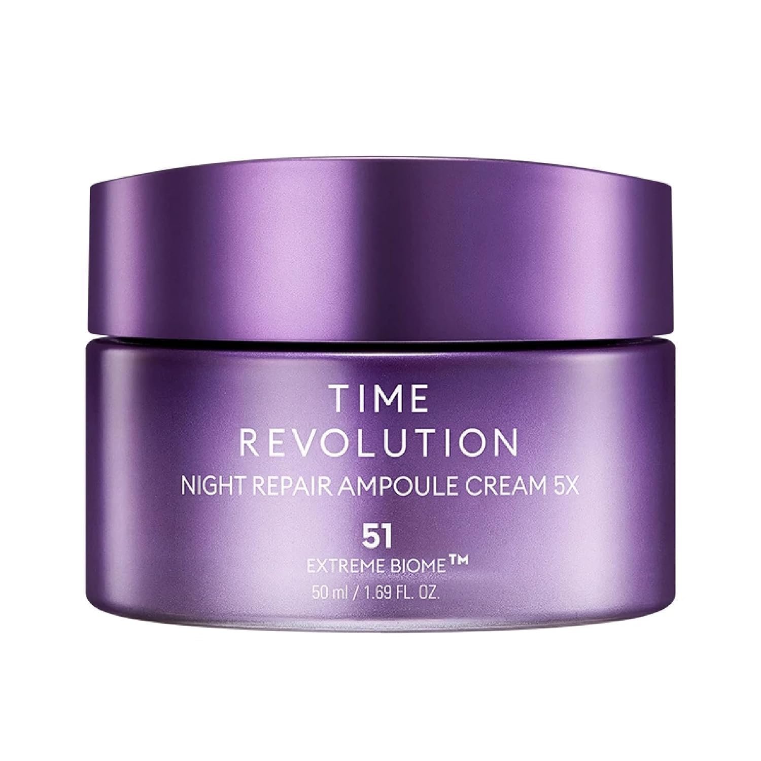 MISSHA Time Revolution Night Repair Ampoule Cream (5th Gen) 1.69 Fl Oz – Triple Fermented Deep-Sleep Night Cream – Overnight Care for Enhanced Radiance, Korean Skincare