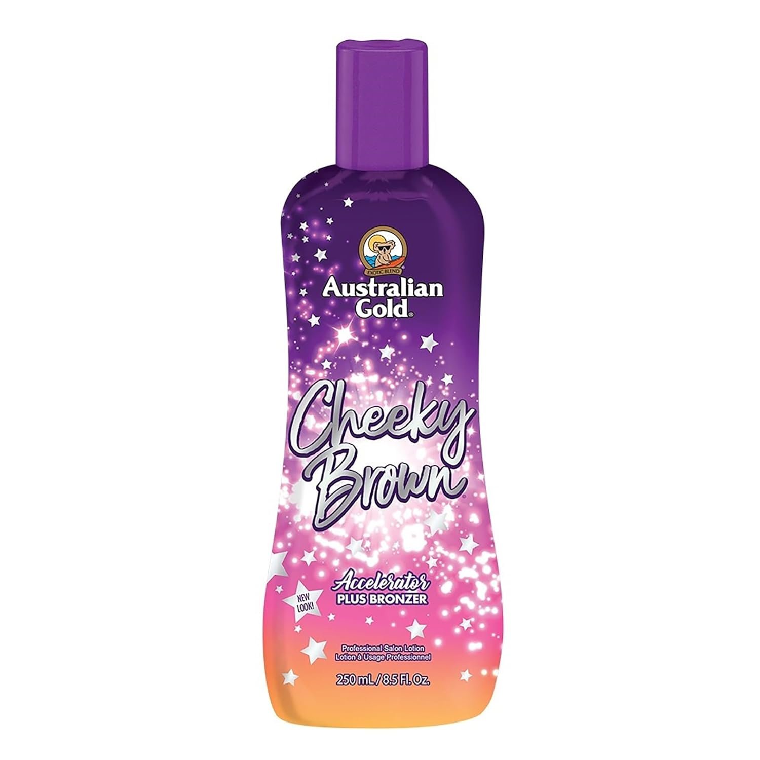 Australian Gold, CHEEKY BROWN Accelerator Dark Natural Bronzers, Tanning Bed Lotion 8.5 oz