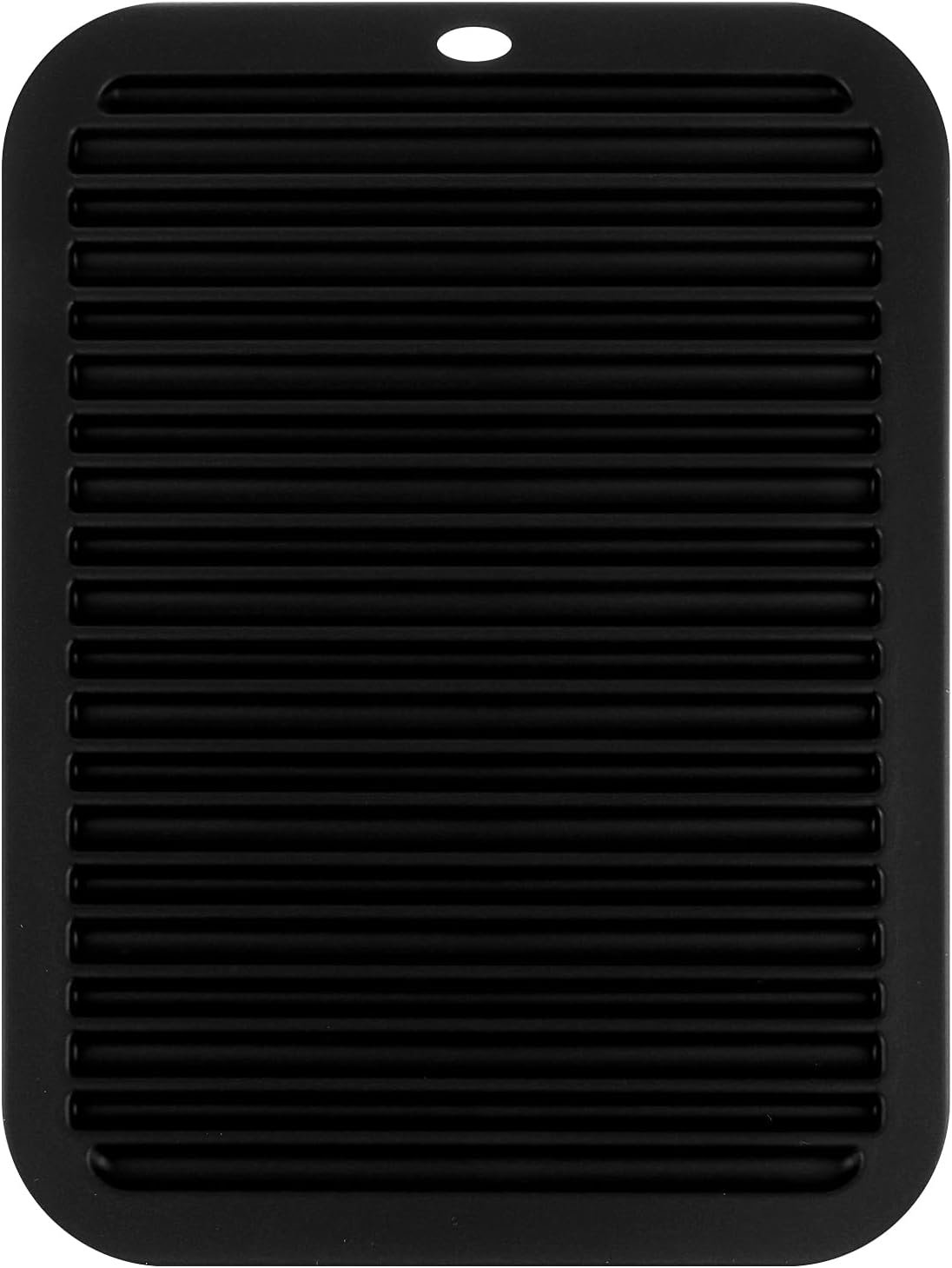 Large Heat-Resistant Mat for Styling Tools – 12″x9″ Professional Flat Iron Mat, Travel Silicone Mat for Curling Irons, Hair Straighteners, Blow Dryers, and Salon Appliances, Black