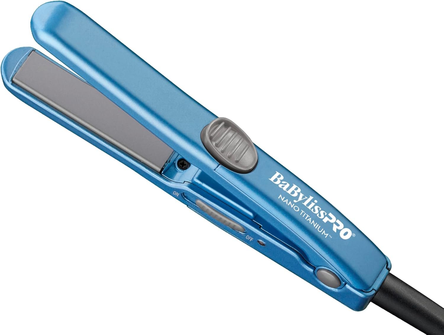 BaBylissPRO Nano Titanium Mini Flat Iron Hair Straightener, 0.5″ Hair Straightener Iron for Touch Ups & All Hair Types, Perfect for Travel
