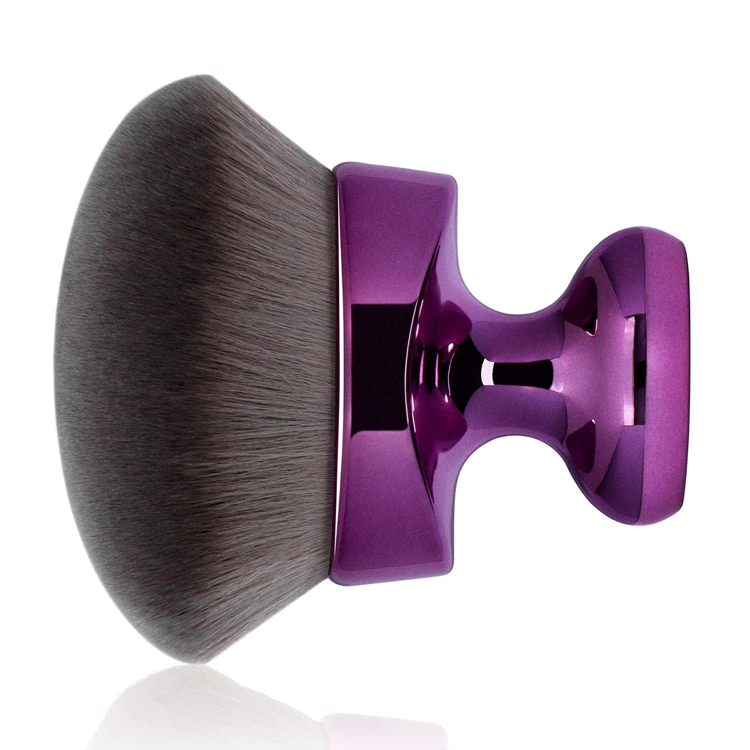 Blend & Blur Extra Large Body Kabuki Brush & Self Tanner Brush – For Body Makeup & Foundation – Blending Applicator For Self Tanning – Durable Vegan Bristles – with Protective Bag (Purple-large)