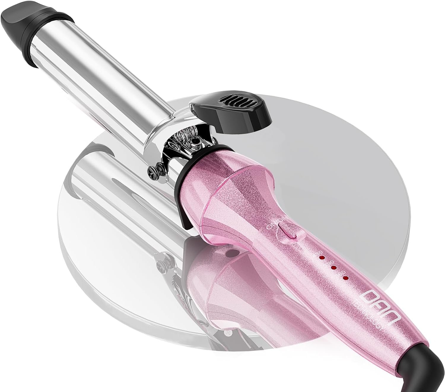 Dan Technology Dual Voltage Curling Iron with 1-inch Barrel, Temperature Adjustable, 60-minute Auto Shut-Off for Long and Short Hair