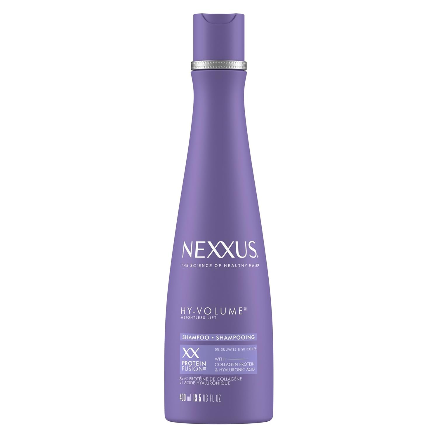 Nexxus HY-VOLUME™ Shampoo for Lift and Volume for Flat & Limp Hair Hair Care Powered by MAGNITUBE VOLUMIZER Technology with Hyaluronic Acid 13.5 oz