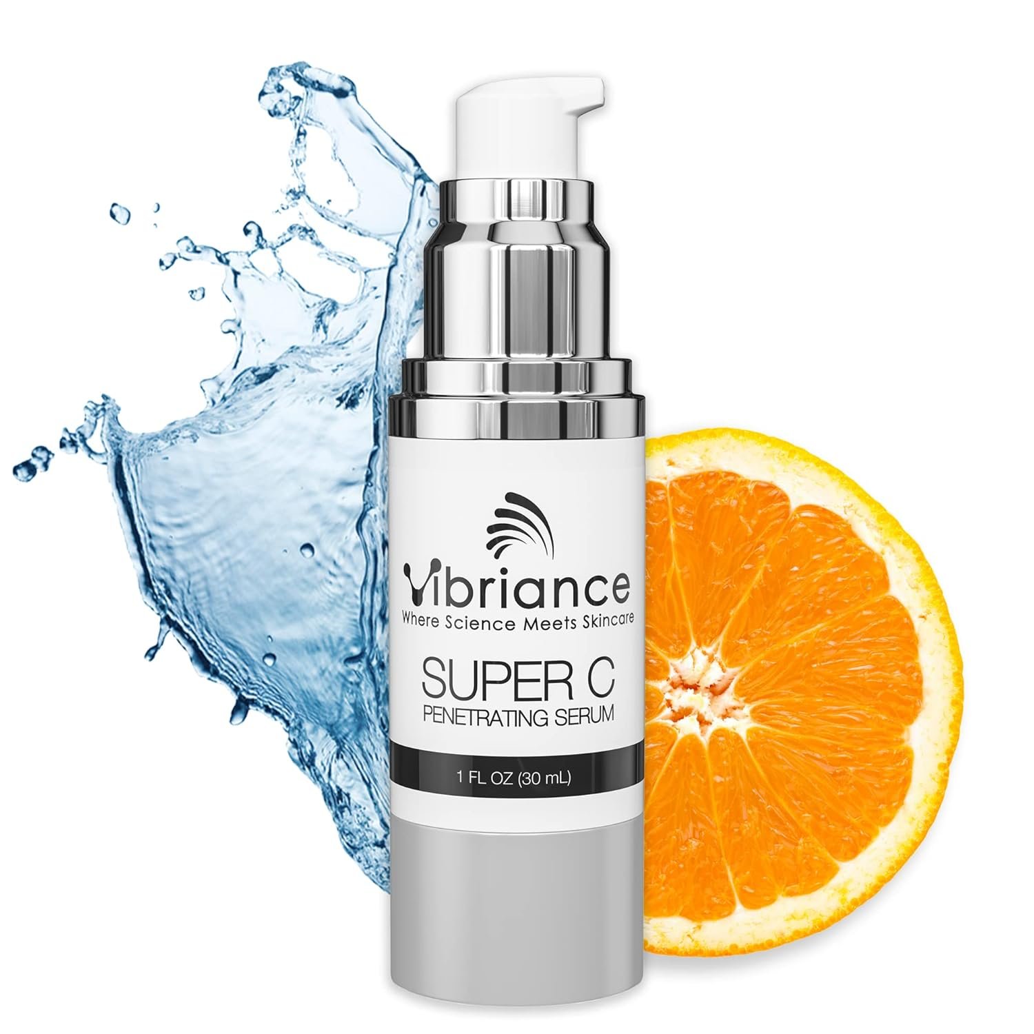 Vibriance Super C Serum for Mature Skin – All-in-One Vitamin Formula Hydrates, Firms, Lifts, Smooths, Targets Age Spots, Wrinkles, 1 fl oz
