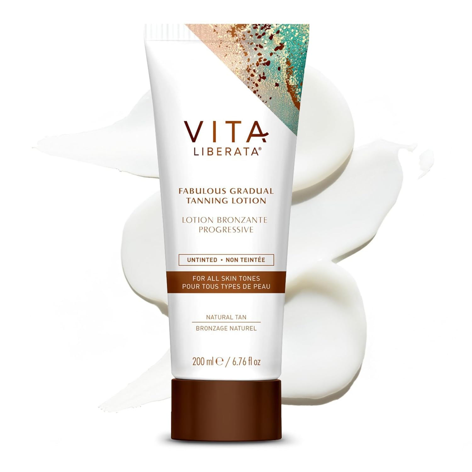 VITA LIBERATA Fabulous Gradual Tanning Lotion – Buildable Formula, Sun-Kissed Tan, Untinted For Minimal Transfer, Lasting Finish, Formulated with Hyaluronic Acid, 6.76 lf.oz