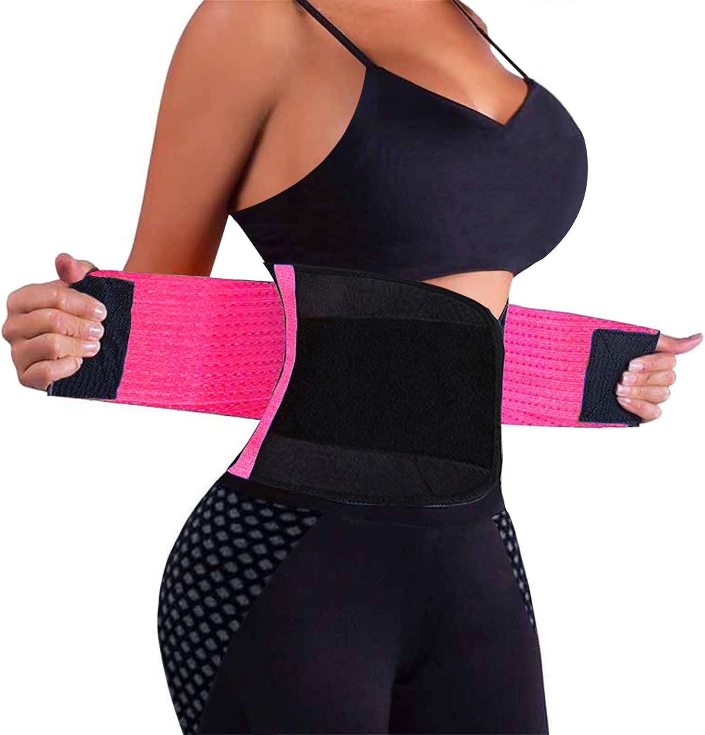 VENUZOR Waist Trainer Belt for Women – Waist Cincher Trimmer – Slimming Body Shaper Belt – Sport Girdle Belt (UP Graded)