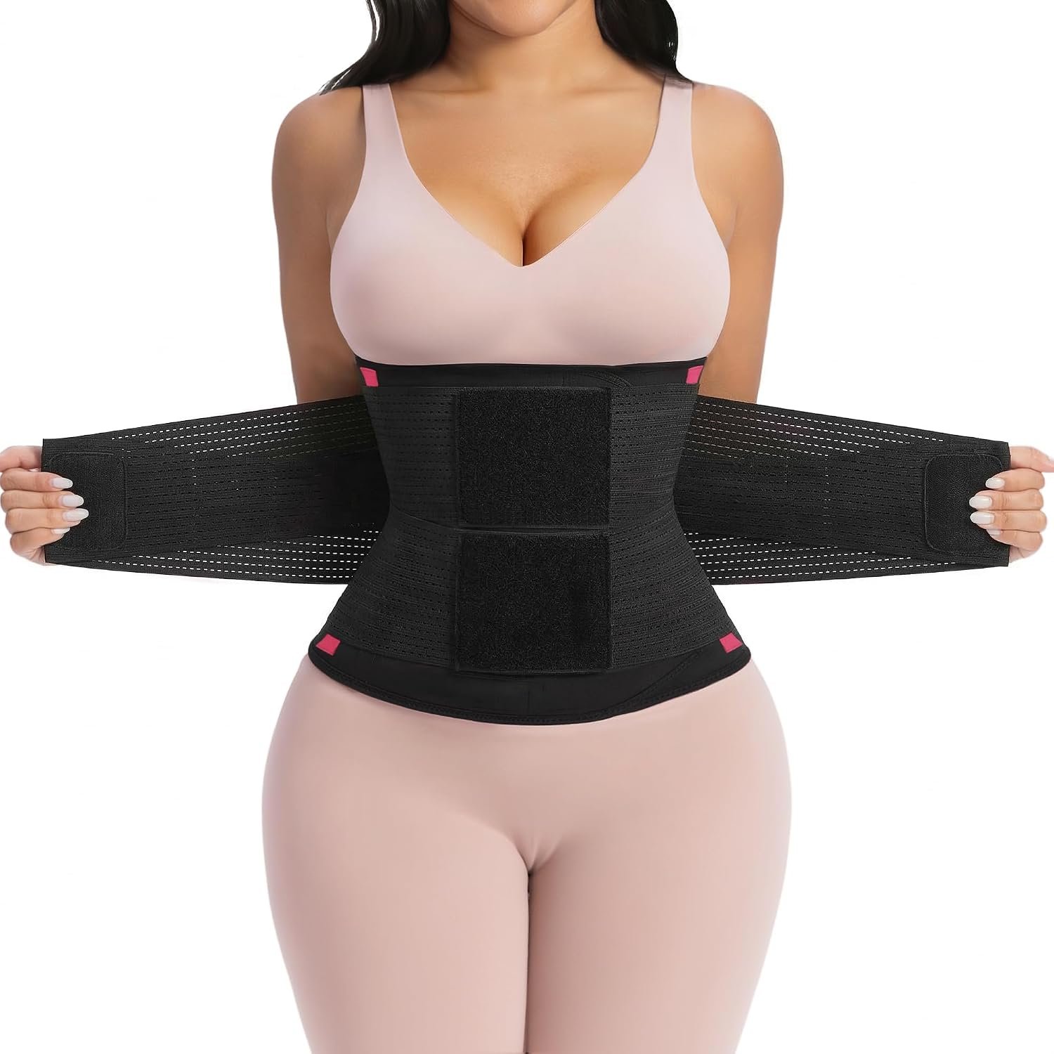 YIANNA Waist Trainer Sauna Sweat Workout Waist Cincher Trimmer Belt Tummy Control Body Shaper Girdle with Triple Layer