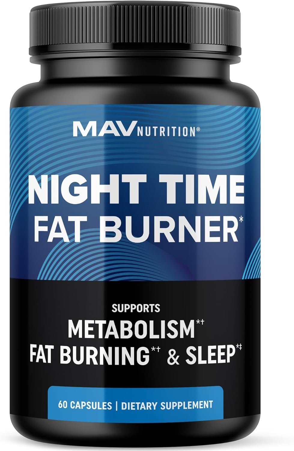 Night Time Fat Burner for Weight Loss Support & Sleep Aid | Appetite Suppressant, Carb Blocker, Overnight Metabolism Booster for Stomach Fat Burner & Night Shred with Melatonin | Non-GMO, Vegan 60ct